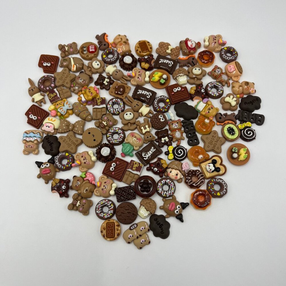 100Pcs DIY Resin Accessories Charm Handmake Craft Kit